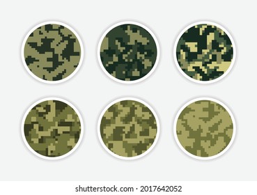 Camouflage pixel cover highlight story 