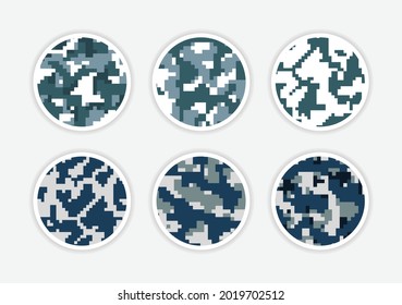 Camouflage pixel cover highlight story 