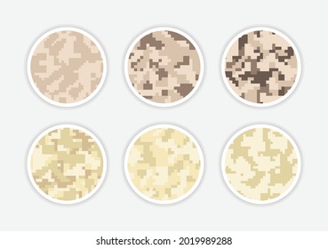 Camouflage pixel cover highlight story 