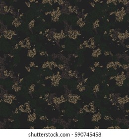 Camouflage Pixel Fashion Seamless Pattern. Classic Clothing Style Masking Camo Print. Vector Illustration.