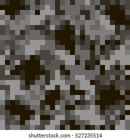 Camouflage pixel on a gray background