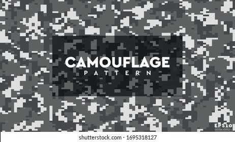 Camouflage Pixel Pattern Texture Background