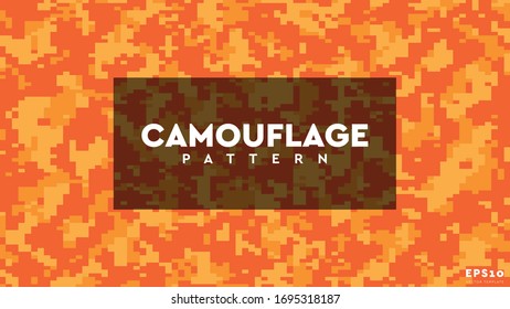 Camouflage Pixel Pattern Texture Background