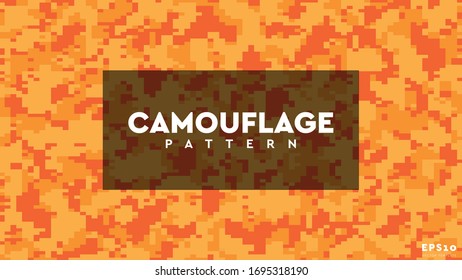Camouflage Pixel Pattern Texture Background