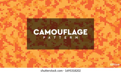 Camouflage Pixel Pattern Texture Background