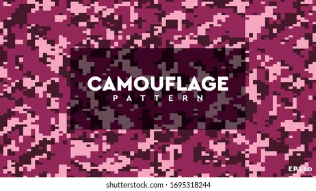 Camouflage Pixel Pattern Texture Background