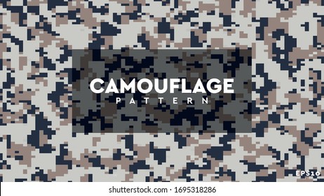 Camouflage Pixel Muster Texturhintergrund