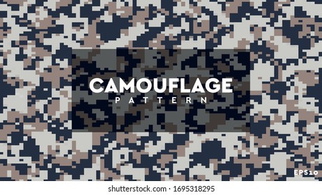 Camouflage Pixel Pattern Texture Background