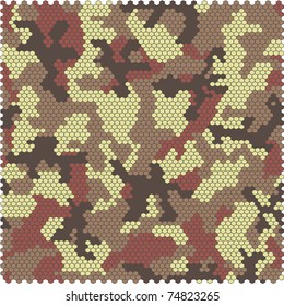 Camouflage pixel seamless