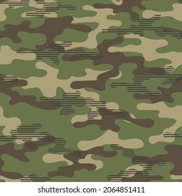 camouflage print for clothing or print green. seamless pattern