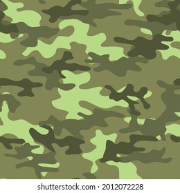 Camouflage print. Military pattern. Clothes for hunting and fishing. Vector.