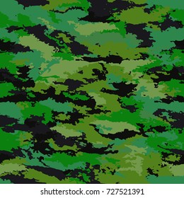 Camouflage protective military background. Camouflage background - vector illustration. Abstract seamless pattern