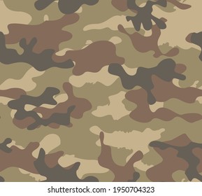 Camouflage sand vector pattern, repeat print. Vector illustration.