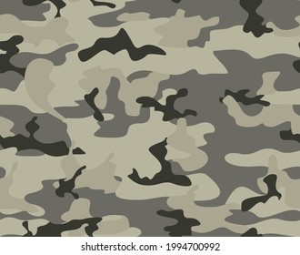 Camouflage sandy military modern pattern, army print. EPS