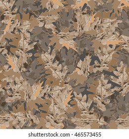 camouflage seamless background in brown tones