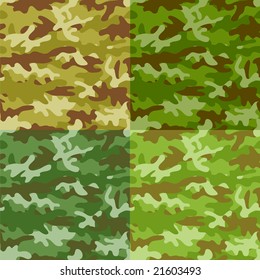 Camouflage nahtloser Hintergrund. Vektorgrafik