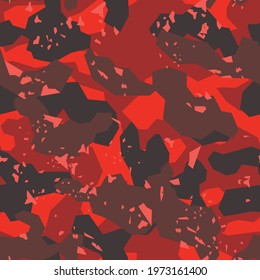 Camouflage seamless geometric pattern. Abstract military camo modern. Print on fabric on textiles. Vector illustration