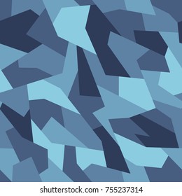Camouflage seamless geometric pattern. Modern abstract background with polygonal military ornament.