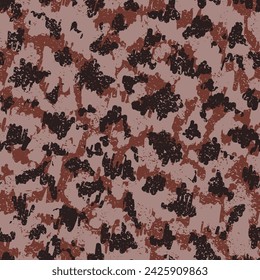 Camouflage Seamless Khaki Repeated Doted Graphic Pattern. Brown Repeated Monochrome Graphic Wallpaper. Green Camouflage Seamless Pattern. Black Repeated Creative Vector Backdrop. Camoflage