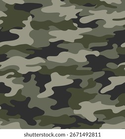 Camuflaje militar sin fisuras Patrón de impresión del ejército
