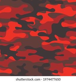 
Camouflage seamless pattern. Abstract camo. Military texture of stains. Print on fabric and clothing. Vector illustration