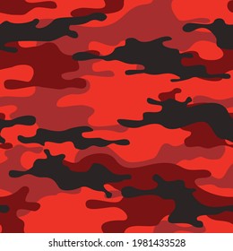 Camouflage seamless pattern. Abstract camo from spots. Military texture. Modern print for fabric and clothing. Vector illustration