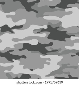 Camouflage seamless pattern. Abstract camo. Print on fabric on textiles. Vector illustration