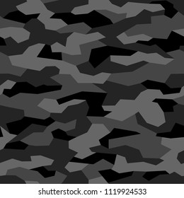 Camouflage seamless pattern. Abstract geometric military and hunting camo texture background. Vector illustration.