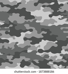 Camouflage seamless pattern. Abstract military background. Print. Vector