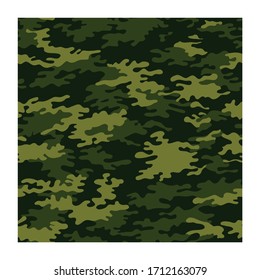 Camouflage nahtloses Muster. Abstrakter militärischer Hintergrund der modernen Vektorillustration. Stoffdruck-Tamplate.