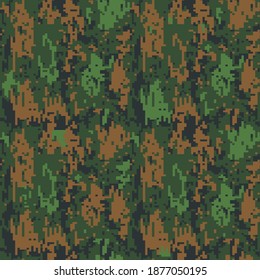 Camouflage seamless pattern. Abstract modern vector military backgound. Fabric textile print tamplate.