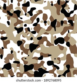 Camouflage seamless pattern. Abstract modern vector military backgound. Fabric textile print tamplate.