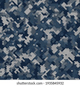 Camouflage seamless pattern. Abstract modern vector military backgound.