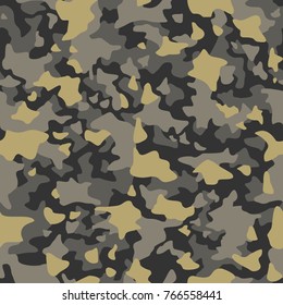 Camouflage seamless pattern. Abstract modern vector background.