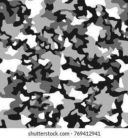 Camouflage seamless pattern. Abstract modern vector background.