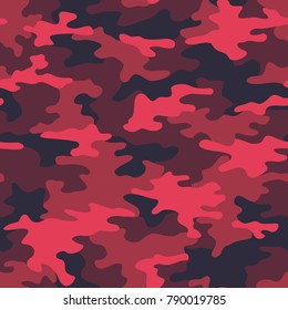 Camouflage seamless pattern. Abstract modern vector military backgound. Fabric textile print tamplate.