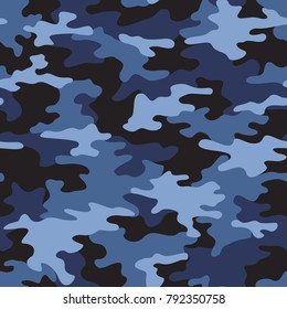 Camouflage seamless pattern. Abstract modern vector military backgound. Fabric textile print tamplate.