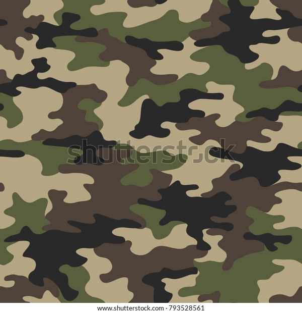 Camouflage seamless pattern.\
Abstract modern vector military backgound. Fabric textile print\
tamplate.