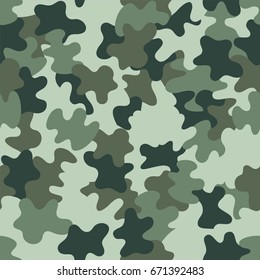 Camouflage seamless pattern. Abstract vector background