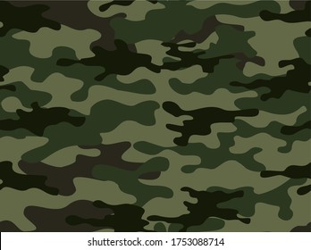 Camouflage seamless pattern. Army background. Print on fabric for textiles. Vector