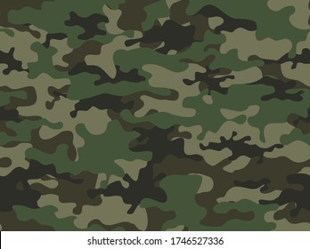 Camouflage seamless pattern. Army background.Military camo.Print for hunting and fishing.Modern design