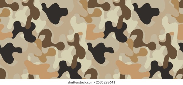 Camouflage nahtloses Muster. Army Camo Textur für nahtlose Tapete