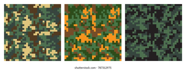 Camouflage seamless pattern, army texture
