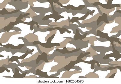 Camouflage seamless pattern background. Stylish vector design for fabric, wallpaper, wrapping