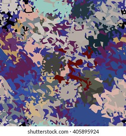 Camouflage seamless pattern. Background texture, pant spots, brush strokes, distress