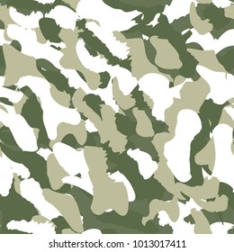 Camouflage seamless pattern. Camo fashion seamless print. Marble swimwear vector design. Natural organic camouflage texture. Military chic art. Modern repeat pattern. Boho retro trendy fabric. Green.