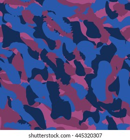 Camouflage seamless pattern. Camo fashion seamless print. 
