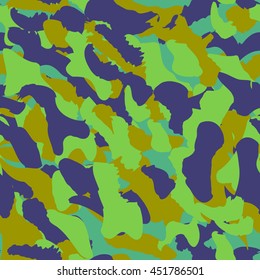 Camouflage seamless pattern. Camo fashion seamless print
