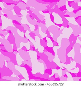 Camouflage seamless pattern. Camo fashion seamless print