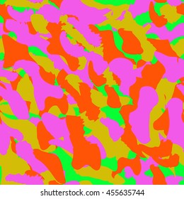 Camouflage seamless pattern. Camo fashion seamless print